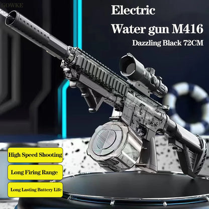 M416 Fully Automatic Electric Water Gun Pistol - The Ultimate Outdoor Toy for Thrilling Summer Battles!