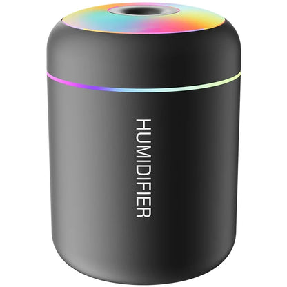 180ML USB Mini Air Humidifier and Aroma Diffuser with Essential Oil Purification and Ambient Lighting for Home, Car, and Bedroom