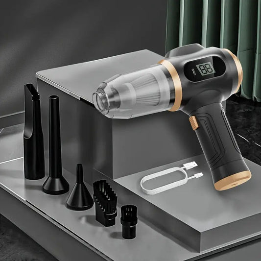Belibuy 6-in-1 Handheld Vacuum | 19000Pa Powerful Cordless Tech Cleaner for Car, Desk & Home